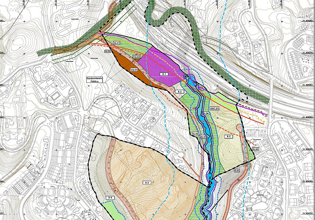 Plan of the project to be developed in Arroyo de la Cruz.