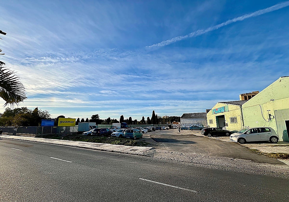 The San Rafael industrial area in Malaga where the group assault, for which the now 19-year-old man has been arrested, occurred.