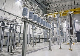 ScottishPower's converter station at Hunterston, (Ayrshire, Scotland).