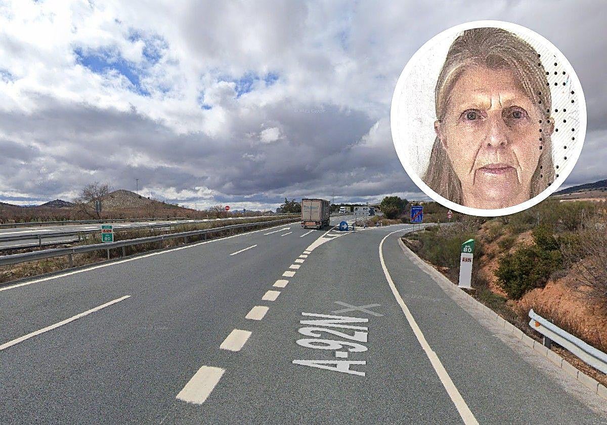 In the main picture, the spot where the body was found. On the right, the British woman who went missing in September.