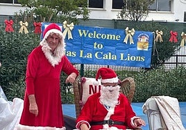 Santa stopped off at the festive market last weekend.