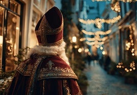 Sinterklaas in Malaga (collage).