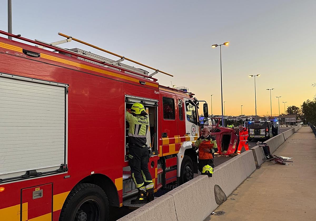 Three dead and six injured early Sunday morning on Malaga province's roads
