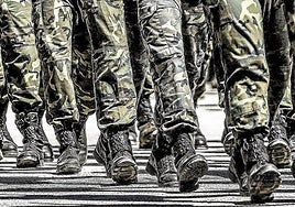 Compulsory military service ended in Spain in 2001.