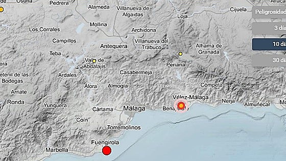 2.5-magnitude earthquake registered in Malaga province's Axarquia area
