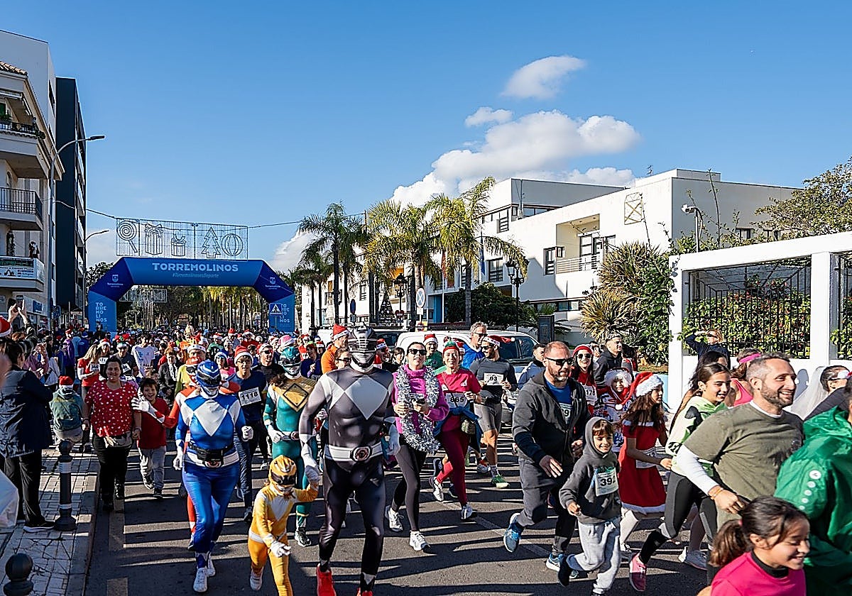 Runners set off during last year's fun run in Torremolinos.