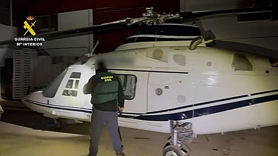900 kilos by helicopter: blow to network that transported hashish from Morocco to Malaga province