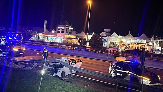 Multi-vehicle crash in Mijas following Costa del Sol motorway car chase at 200 km/h