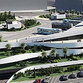 Digital image of how the future Nerja bus station will look