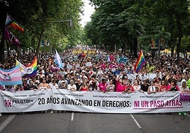 The Pride 2025 demonstration in Madrid.