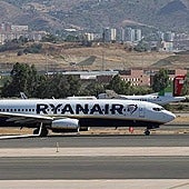 File image of a Ryanair aircraft at Malaga Airport.
