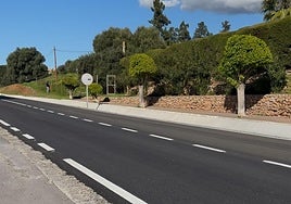 Resurfacing work was carried out on a section of the A-7053.