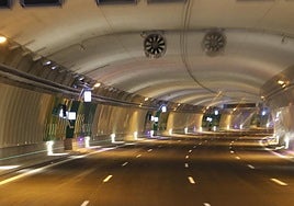 The Churriana tunnel on the Malaga outer ring road, which has been refurbished.