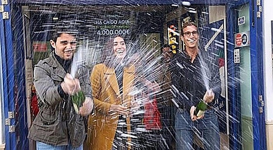 How many times has Spain's 'El Gordo' Christmas lottery jackpot prize been won in Malaga province?