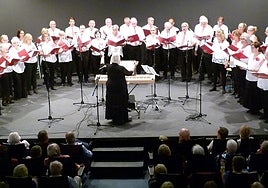 The choir during a previous charity concert on the coast.