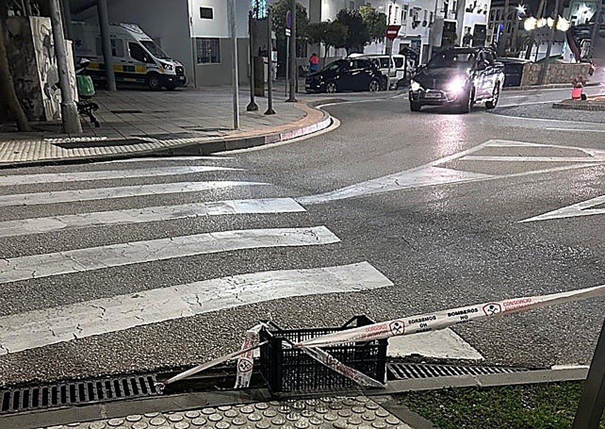 Imagen secundaria 1 - Vandalism at the padel courts in Torre del Mar, near Algarrobo health centre and poinsettias strewn across the road in Torre del Mar