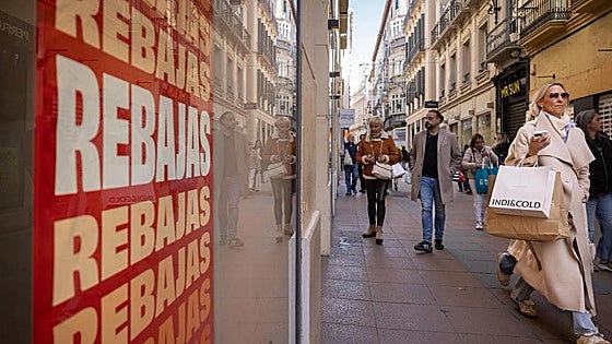 Are shops and shopping centres in Malaga province open on Sunday, 11 January?