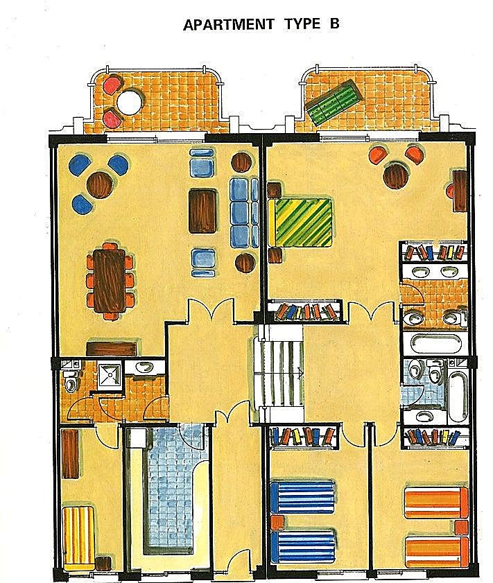 Imagen secundaria 2 - Preparing the land for the construction of the apartment complex, La Caracola Hotel and part of the marketing leaflet.