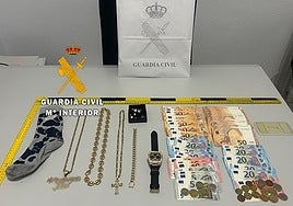 Money and jewellery were seized during the arrests