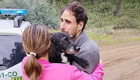 Boro, the dog of a pregnant Malaga woman in critical condition after the Adamuz train accident, is rescued and will now return to his family