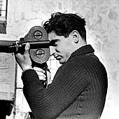 Image of Robert Capa taken by his partner Gerda Taro in 1937.