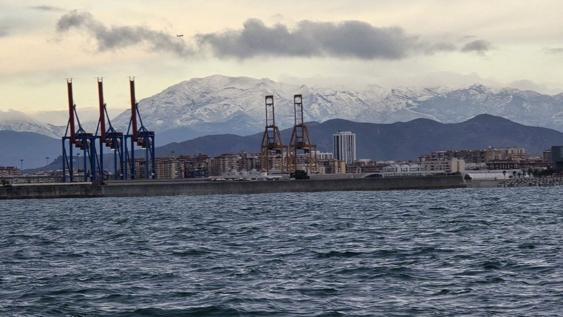Snowy scenes around Malaga province