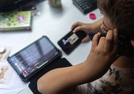 Just another minor on his mobile.