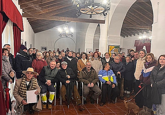 Residents at the meeting in Alfarnate town hall on Tuesday
