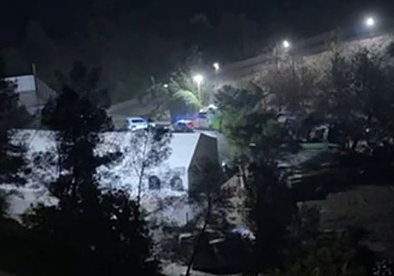 Photo from the search operation in the Turvilla river, in the Axarquia district.