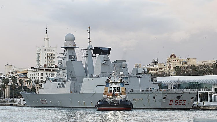 Italian Navy’s 'air defence’ destroyer docks in Malaga