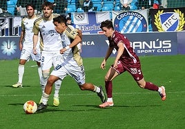 Marbella's Tomi during the previous round's derby with Antequera.