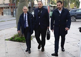 The Mayor of Benalmádena on his arrival at the court in Torremolinos.