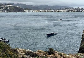 Several narco-boats take refuge from 'Leonardo' in Almuñécar (Granada).