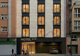 Visualisation of the future hotel on Alameda de Capuchinos in Malaga, designed by Carlos Domingo Corpas.