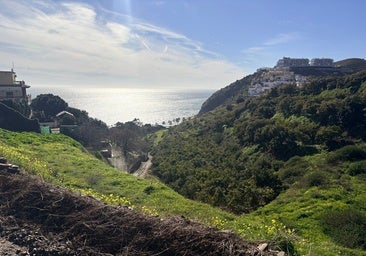 Image of the area where the body was found, on the border between Nerja and Torrox.