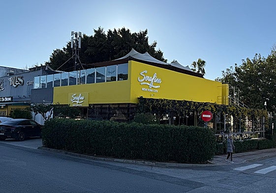 The already built Serafina restaurant in Marbella