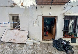 Just one of the houses in Grazalema adversely affected by the recent storms.