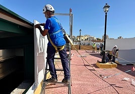 Work begins on the Elola sports complex.