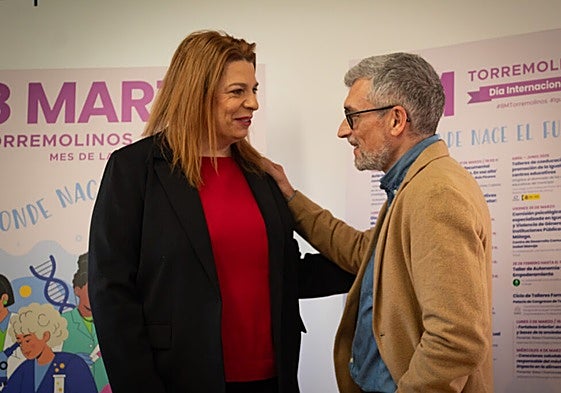 Gloria Martínez and Francisco García at the presentation of the programme.