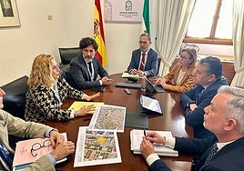 The meeting was held at the Andalusian parliament headquarters.