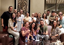 The group of tourists from Malaga that are currently trapped in Kenya.