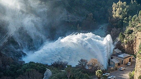 Malaga reservoirs have released four years' worth of water after heavy storms