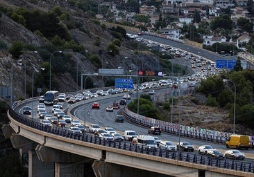 The A-7 motorway in the eastern Costa del Sol that suffers daily traffic jams.