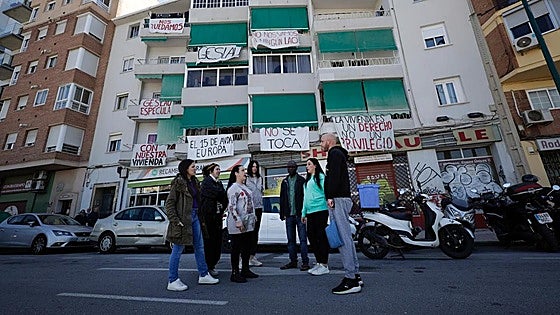 Malaga tenants fight for their homes after company buys 23 flats in their building