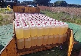 Barrels seized in another intervention.