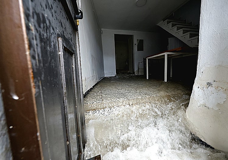 One of the houses in Benaoján that was flooded during the storm.