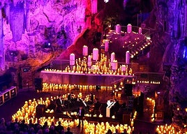 Candlelit concert welcomes Azamara cruise guests to St Michael’s Cave in Gibraltar