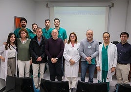 The doctors in the chronic pelvic pain committee in Malaga.