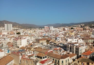 View of Malaga city's historic centre.