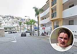 Roberto, in hospital, after being brutally beaten at the entrance to La Herradura.